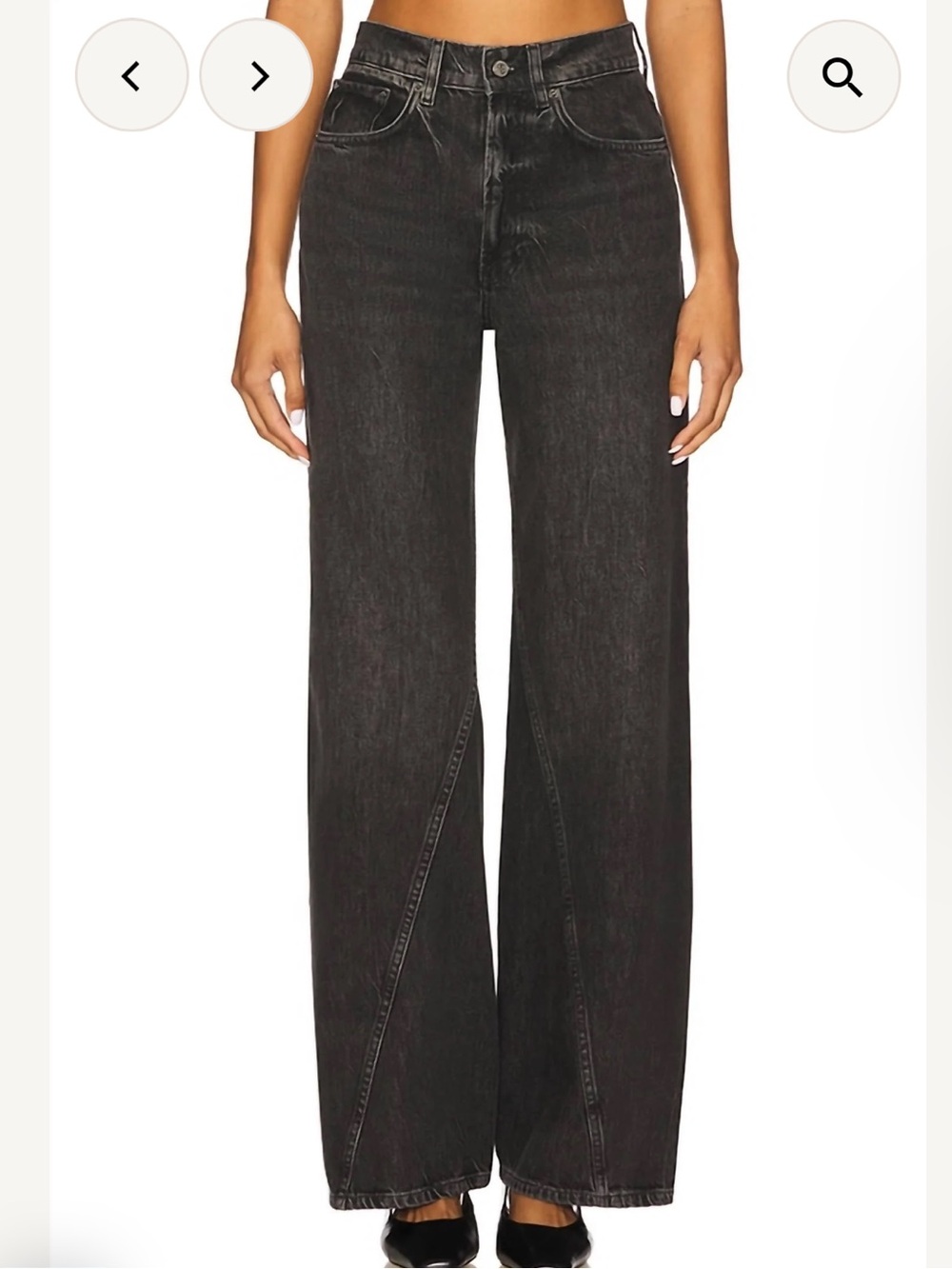 NWT Anine Bing Brie High Rise Wide